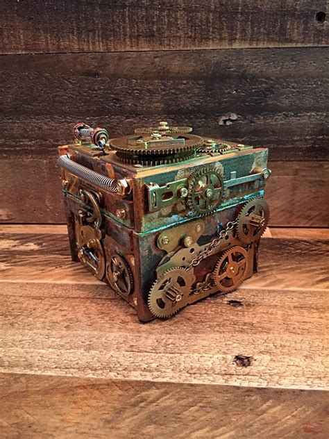 real metal steampunk box|Steampunk Metal Box .